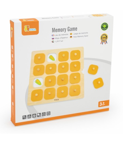 „Viga Memory“ – atspėk paveikslėlius, atminties žaidimas, 10 Montessori kortelių