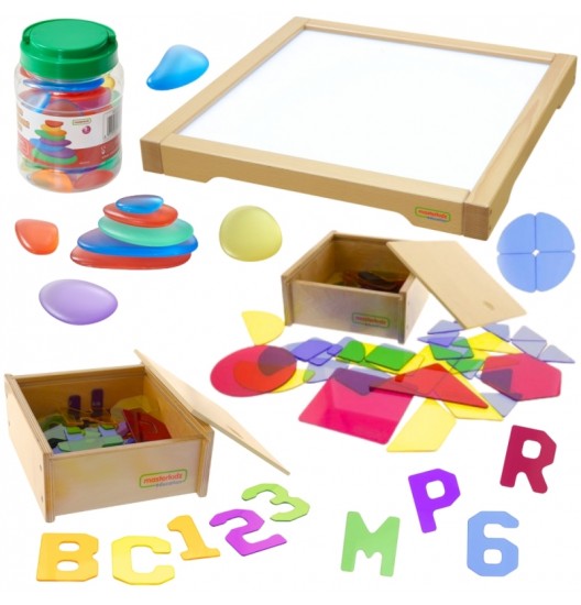 MASTERKIDZ LED jutiklinė dėžutė su priedų rinkiniu