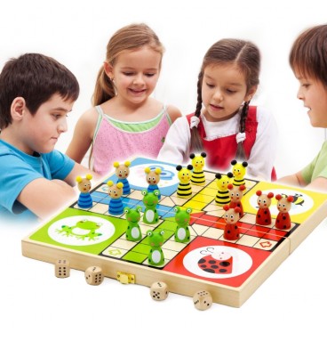 VIGA medinis Ludo žaidimas