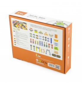 VIGA medinis nagų dailė 45 dalių Montessori