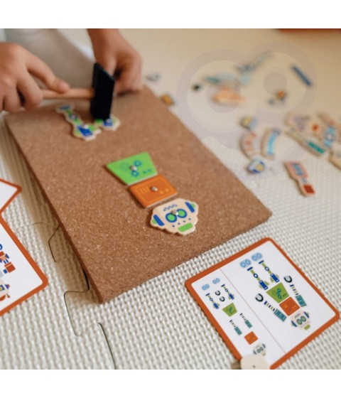 VIGA medinis nagų dailė 45 dalių Montessori