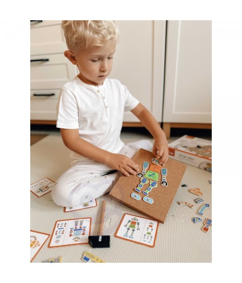 VIGA medinis nagų dailė 45 dalių Montessori