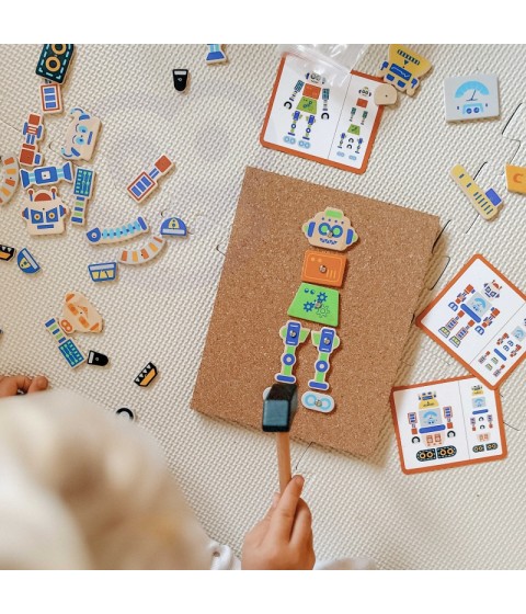 VIGA medinis nagų dailė 45 dalių Montessori