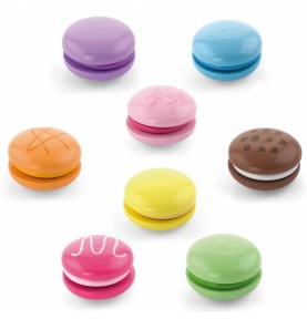 VIGA medinių sausainių rinkinys, spalvingi sausainiai „Macaroon“, 8 vnt.