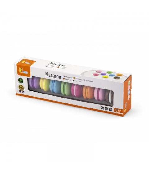 VIGA medinių sausainių rinkinys, spalvingi sausainiai „Macaroon“, 8 vnt.