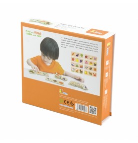 „Viga Toys“ medinė loginė dėlionė, 24 detalės