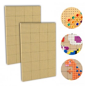 MASTERKIDZ kūrybinės STEM mokslo lentos, 2 vnt. rinkinys + tvirtinimo plokštė, 120x80cm