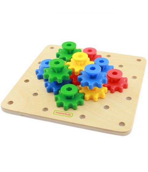 MASTERKIDZ Gears – susikurkite savo mechanizmą Montessori lenta