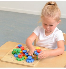 MASTERKIDZ Gears – susikurkite savo mechanizmą Montessori lenta