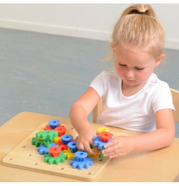 MASTERKIDZ Gears – susikurkite savo mechanizmą Montessori lenta