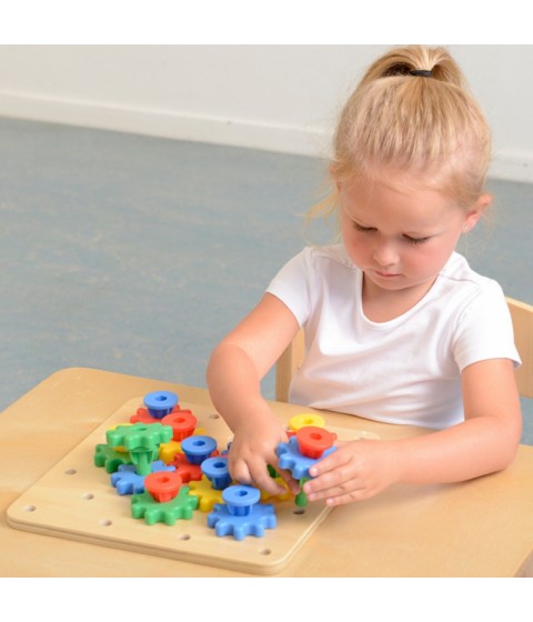 MASTERKIDZ Gears – susikurkite savo mechanizmą Montessori lenta