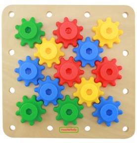 MASTERKIDZ Gears – susikurkite savo mechanizmą Montessori lenta