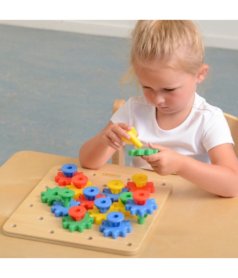 MASTERKIDZ Gears – susikurkite savo mechanizmą Montessori lenta