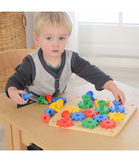 MASTERKIDZ Gears – susikurkite savo mechanizmą Montessori lenta
