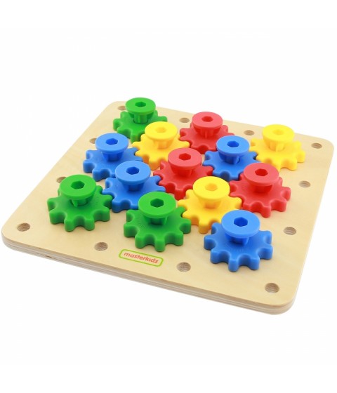 MASTERKIDZ Gears – susikurkite savo mechanizmą Montessori lenta