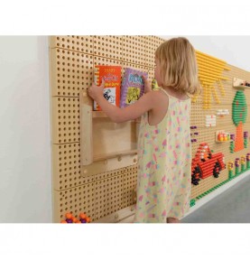 MASTERKIDZ medinė dėžutė daiktams 40 cm - STEM mokslo ir kūrybiškumo lenta