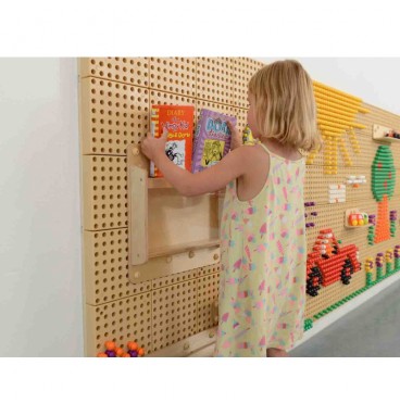 MASTERKIDZ medinė dėžutė daiktams 40 cm - STEM mokslo ir kūrybiškumo lenta