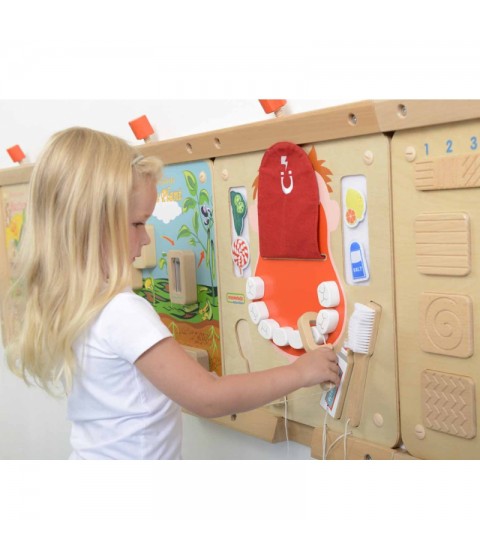 MASTERKIDZ burnos higienos „Flex Montessori“ sieninė sensorinė lenta