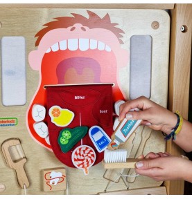 MASTERKIDZ burnos higienos „Flex Montessori“ sieninė sensorinė lenta