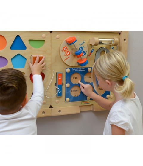 MASTERKIDZ Magnetinės traukos mokymasis – „Flex Montessori“ sieninė lenta