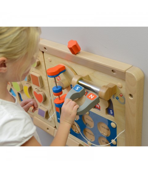 MASTERKIDZ Magnetinės traukos mokymasis – „Flex Montessori“ sieninė lenta
