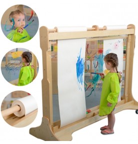 MASTERKIDZ didžiulis medinis langų tapybos molbertas