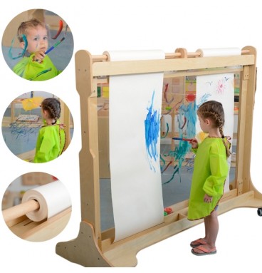 MASTERKIDZ didžiulis medinis langų tapybos molbertas