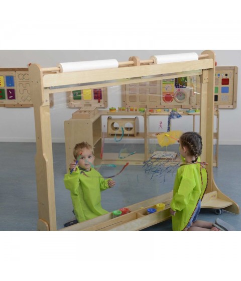 MASTERKIDZ didžiulis medinis langų tapybos molbertas