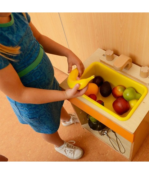 MASTERKIDZ realistiškas vaisių virtuvės rinkinys, 10 dalių