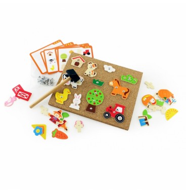 VIGA medinė ūkinė nagų dailės Montessori kamštinė lenta