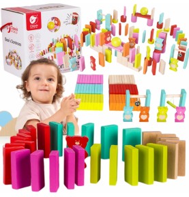 CLASSIC WORLD mediniai domino vaikiški meškiukai 105 vnt.