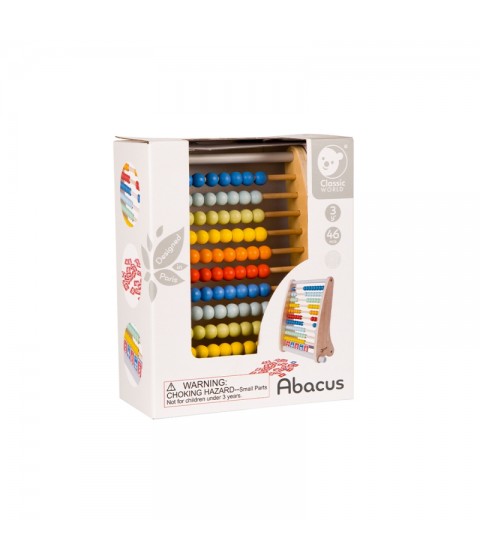 CLASSIC WORLD Medinis Abacus + Matematiniai veiksmai 46 vnt.