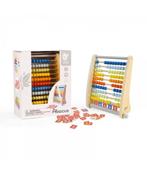 CLASSIC WORLD Medinis Abacus + Matematiniai veiksmai 46 vnt.