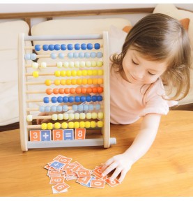 CLASSIC WORLD Medinis Abacus + Matematiniai veiksmai 46 vnt.