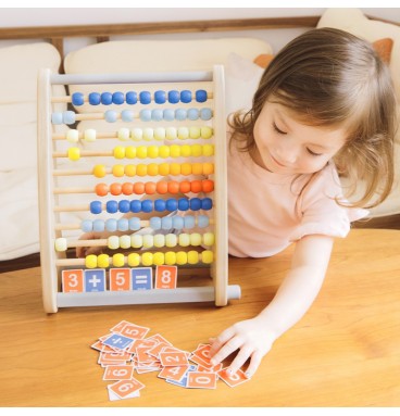 CLASSIC WORLD Medinis Abacus + Matematiniai veiksmai 46 vnt.