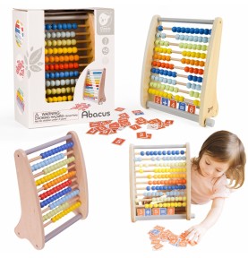 CLASSIC WORLD Medinis Abacus + Matematiniai veiksmai 46 vnt.
