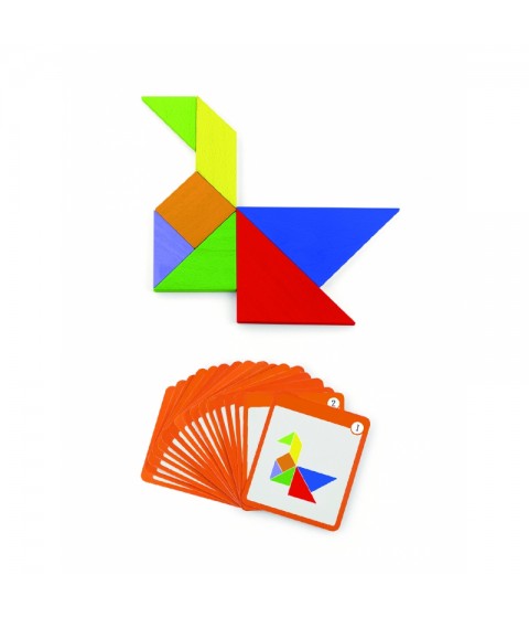 VIGA Tangram medinis loginis žaidimas-dėlionė FSC sertifikuota