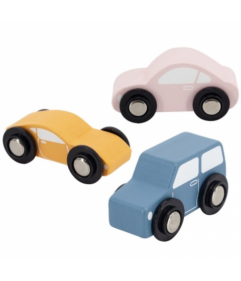 VIGA PolarB medinis žaislinis automobilis su Montessori mašinėlėmis