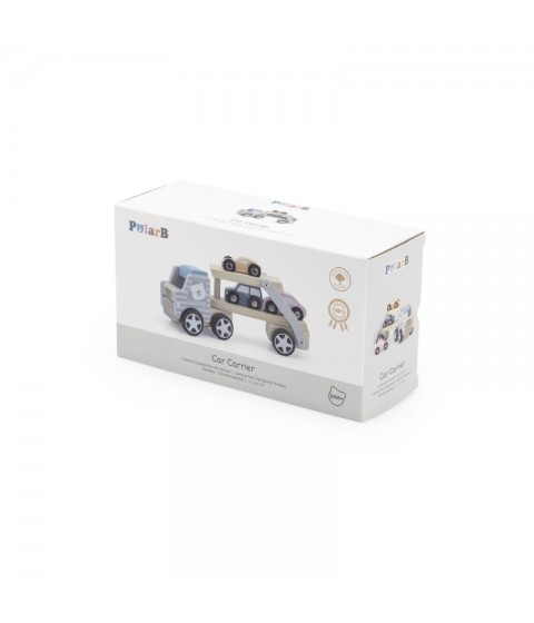 VIGA PolarB medinis žaislinis automobilis su Montessori mašinėlėmis