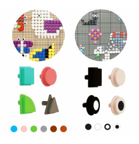 MASTERKIDZ geometrinių lentų elementai, 256 vnt.