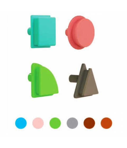 MASTERKIDZ geometrinių lentų elementai, 256 vnt.