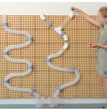 MASTERKIDZ STEM plokščių vamzdžių sistema, 80 dalių