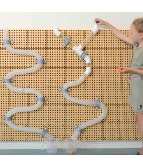 MASTERKIDZ STEM plokščių vamzdžių sistema, 80 dalių