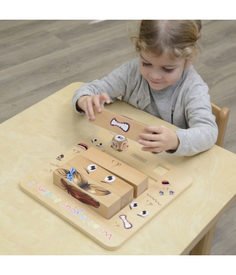 MASTERKIDZ Medinis Montessori žaidimas „Laukimo emocijos“