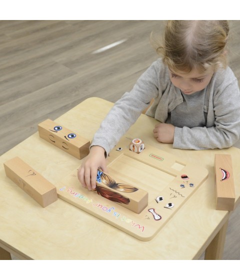 MASTERKIDZ Medinis Montessori žaidimas „Laukimo emocijos“