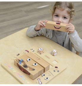 MASTERKIDZ Medinis Montessori žaidimas „Laukimo emocijos“
