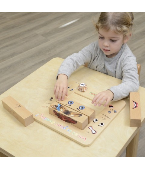 MASTERKIDZ Medinis Montessori žaidimas „Laukimo emocijos“