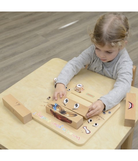 MASTERKIDZ Medinis Montessori žaidimas „Laukimo emocijos“