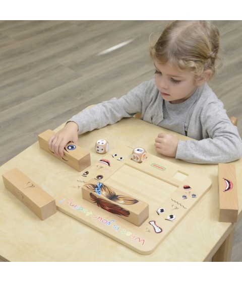 MASTERKIDZ Medinis Montessori žaidimas „Laukimo emocijos“