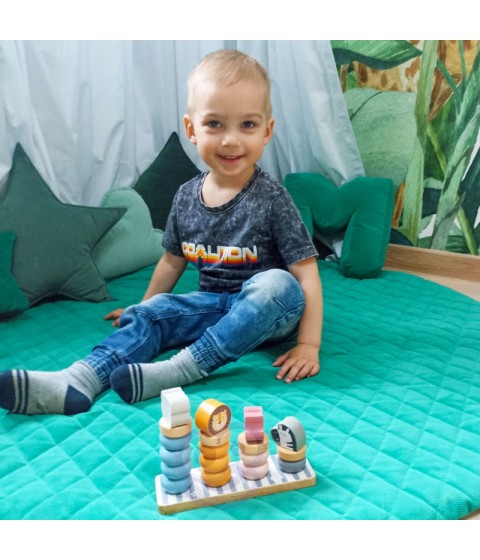 VIGA PolarB medinis edukacinis galvosūkis su Montessori gyvūnais